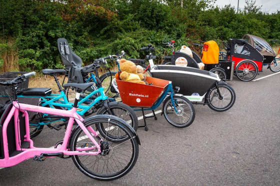 selection of cargo bikes