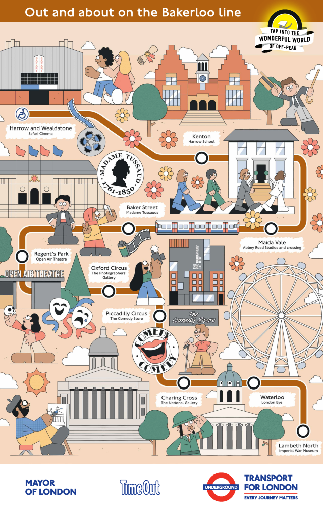 Bakerloo line Cultural Tube Map