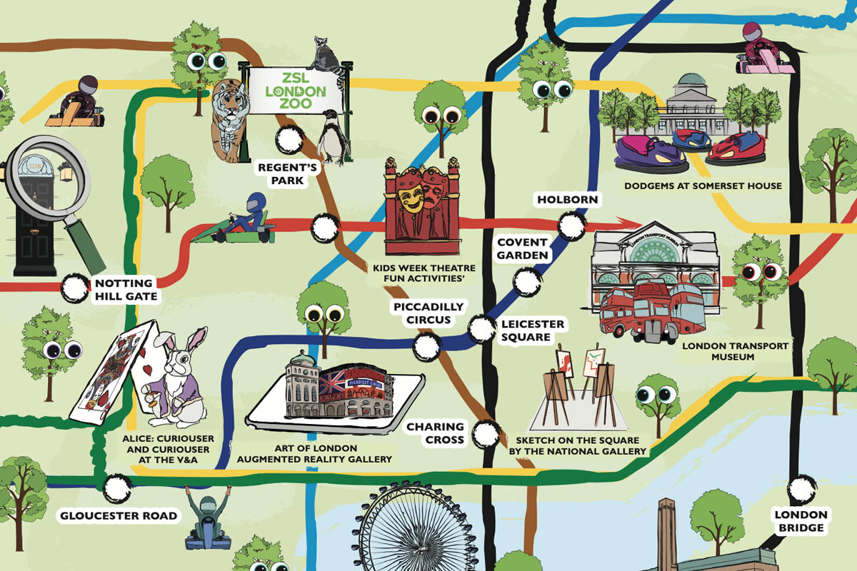 Family Attractions Tube Map 