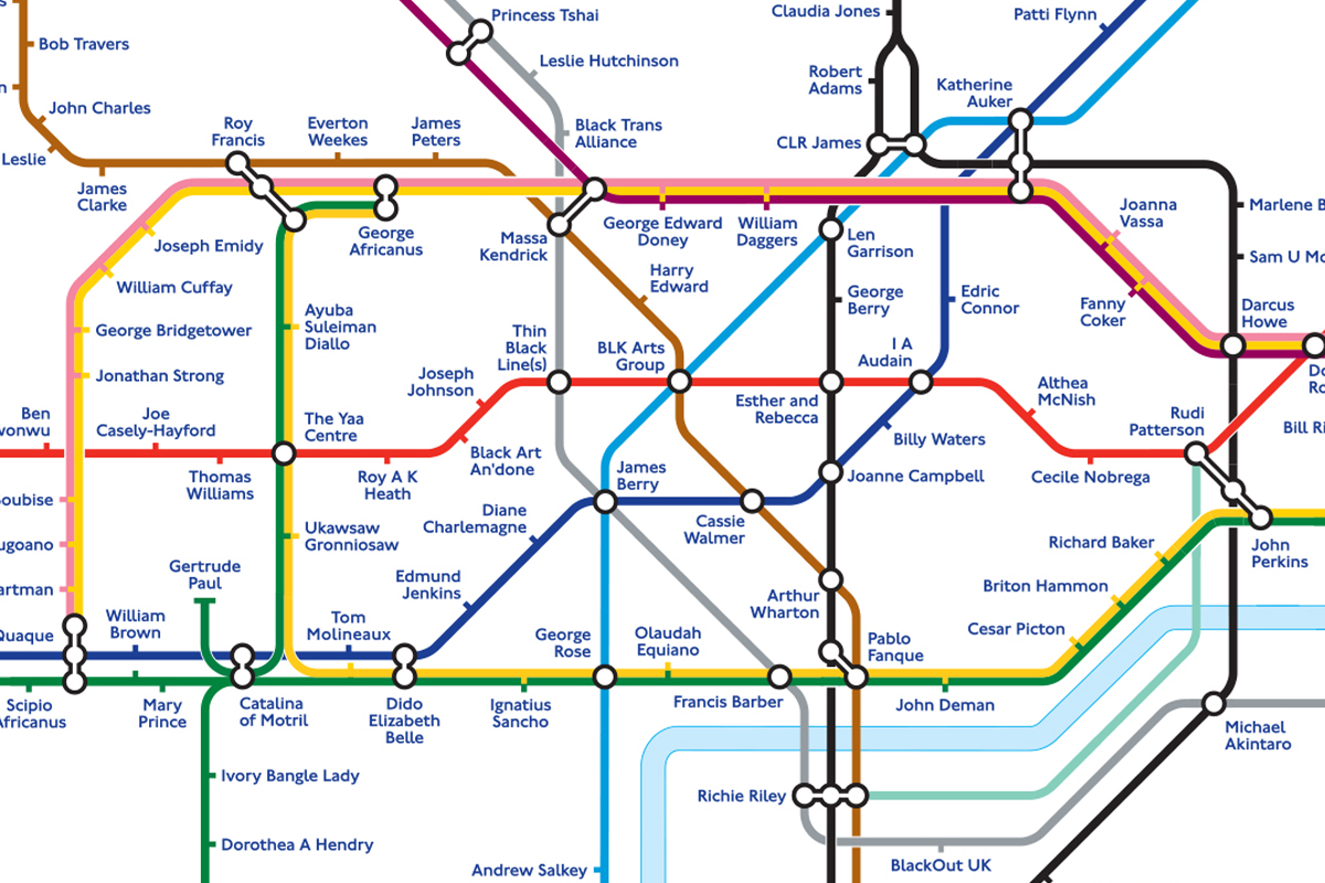Black history Tube map - Experience London